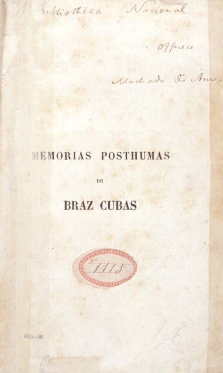 Memórias Póstumas de Brás Cubas - Capa do livro de Machado de Assis