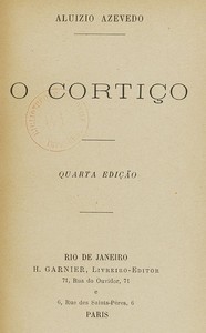 O Cortiço - Capa do livro de Aluísio Azevedo