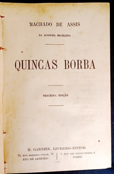 Quincas Borba - Capa do livro de Machado de Assis